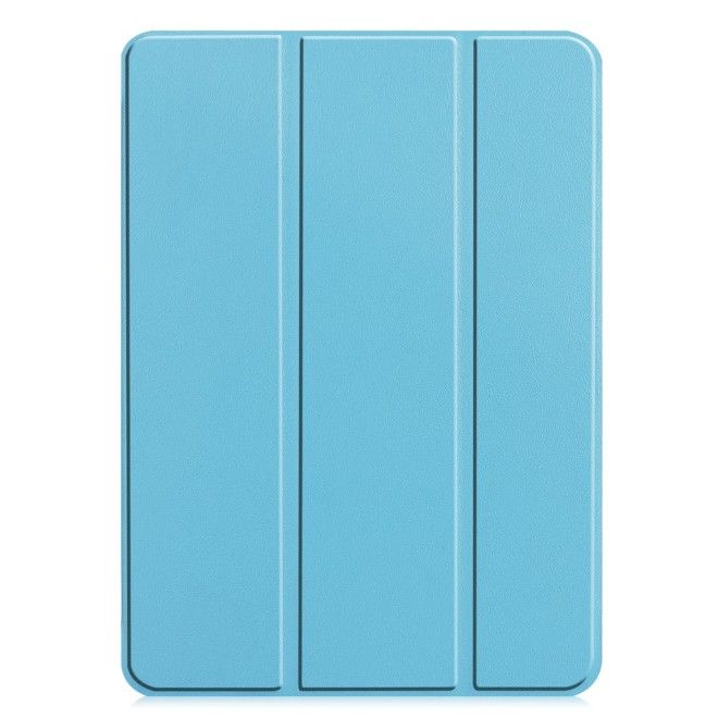 iPad Pro 11 (2025/2024) Case - Tri-Fold Leather Book Cover - Light Blue