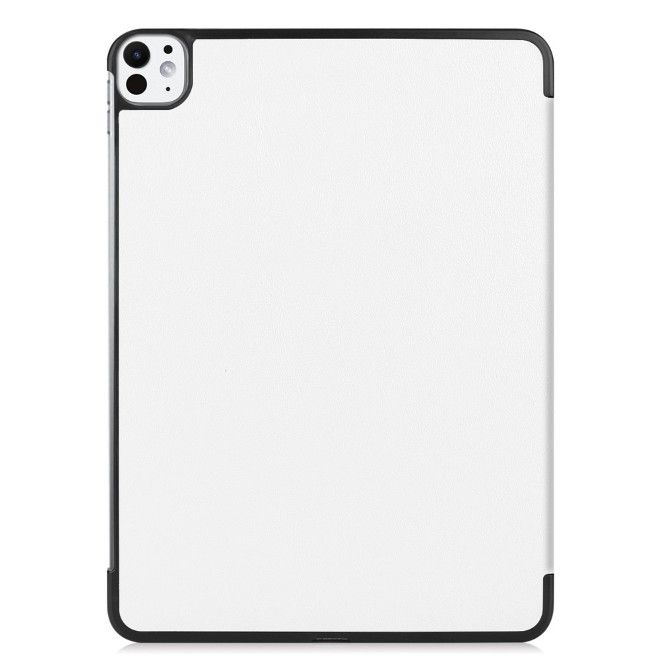 Housse pour iPad Pro 11 (2025/2024) - étui folio en cuir triple pliage - blanc
