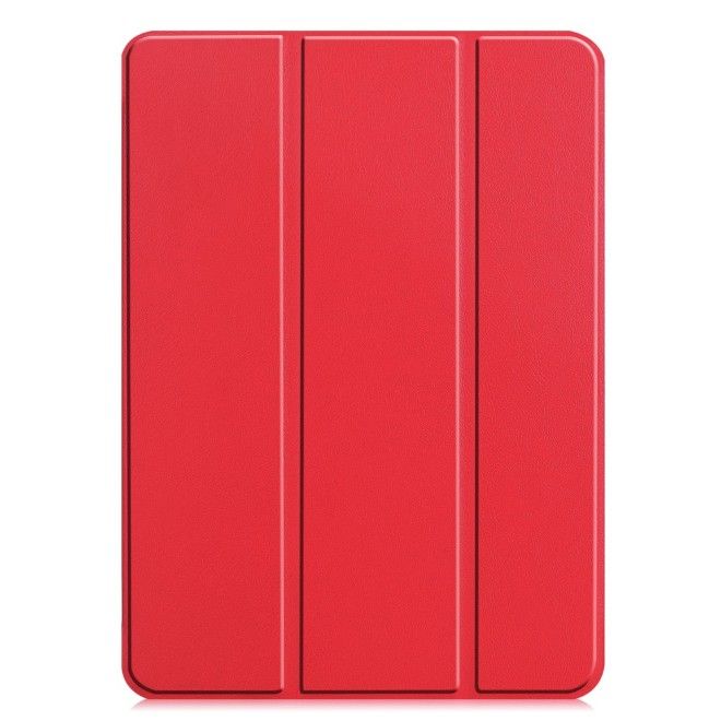 Étui iPad Pro 13 (2025/2024) - Housse en cuir pliable en trois parties - rouge