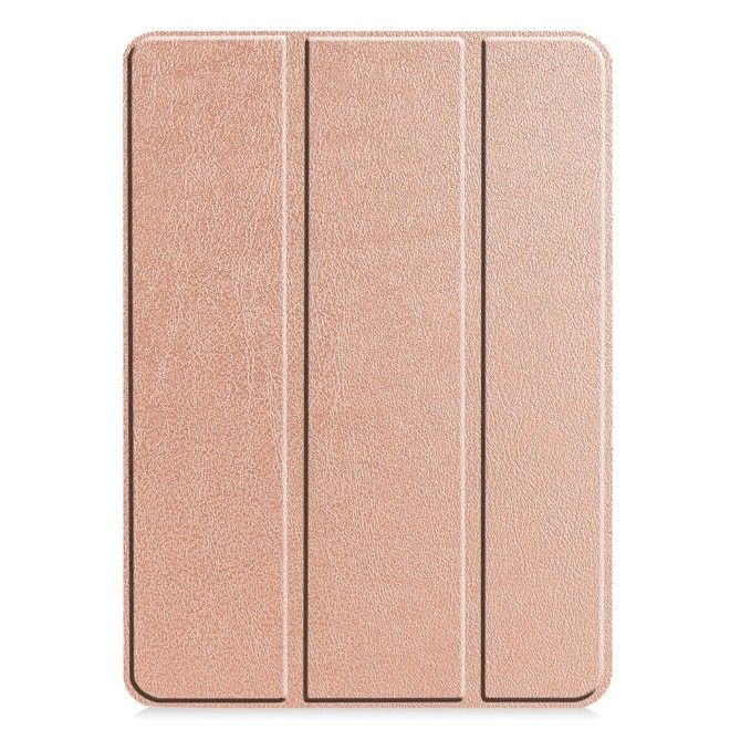 iPad Pro 13 (2025/2024) Case - Tri-fold Leather Book Cover - Rose Gold