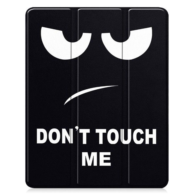 iPad Pro 13 (2025/2024) Hülle - Dreifach faltbares Case aus Leder - Don't Touch Me