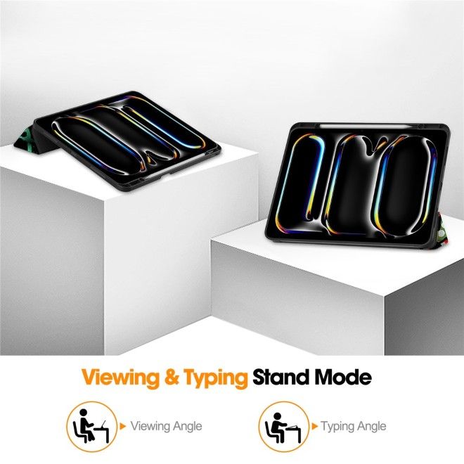 iPad Pro 13 (2025/2024) Case - Triple Foldable Leather Case - Graffiti