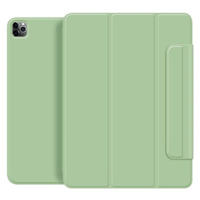 iPad Pro 11 (2025/2024) Case - Magnetic Leather Book Cover - Magnetic Trifold Series - Light Green