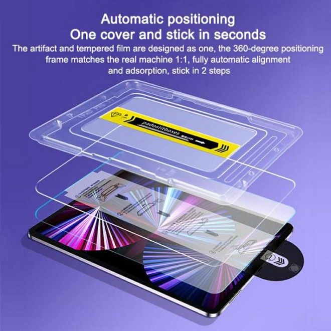 iPad Pro 13 (2025/2024) Protective Glass - Tempered Glass Screen Protector - with Applicator - Transparent