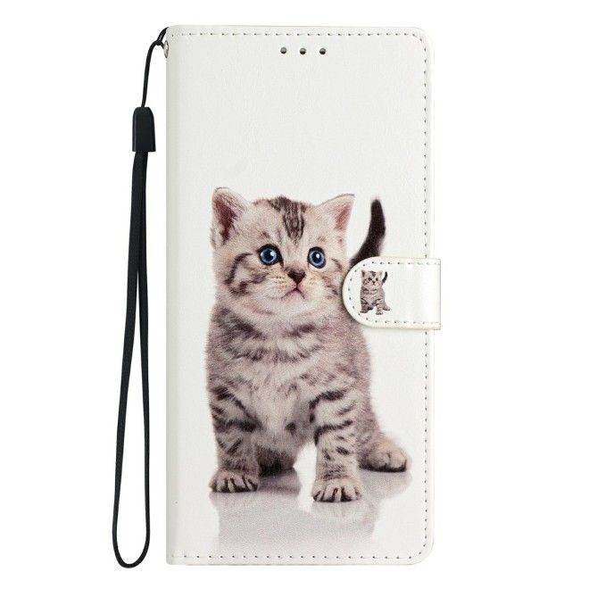 Samsung Galaxy A37 Handy Hülle - Leder Bookcover Image Series - süsse Katze