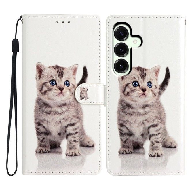 Samsung Galaxy A57 Handy Hülle - Leder Bookcover Image Series - süsse Katze