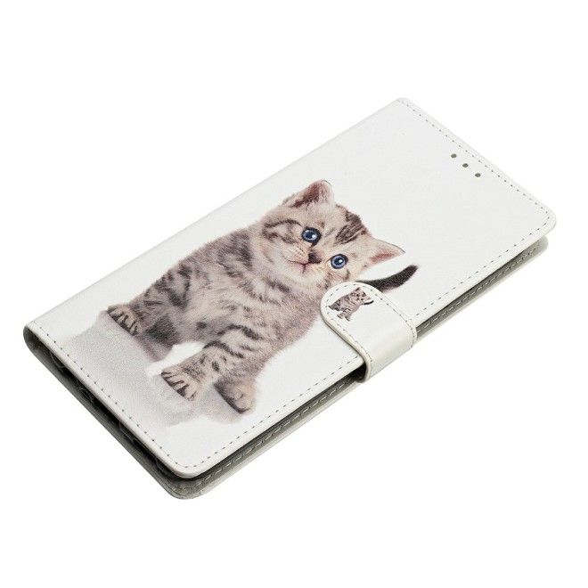 Samsung Galaxy A57 Handy Hülle - Leder Bookcover Image Series - süsse Katze