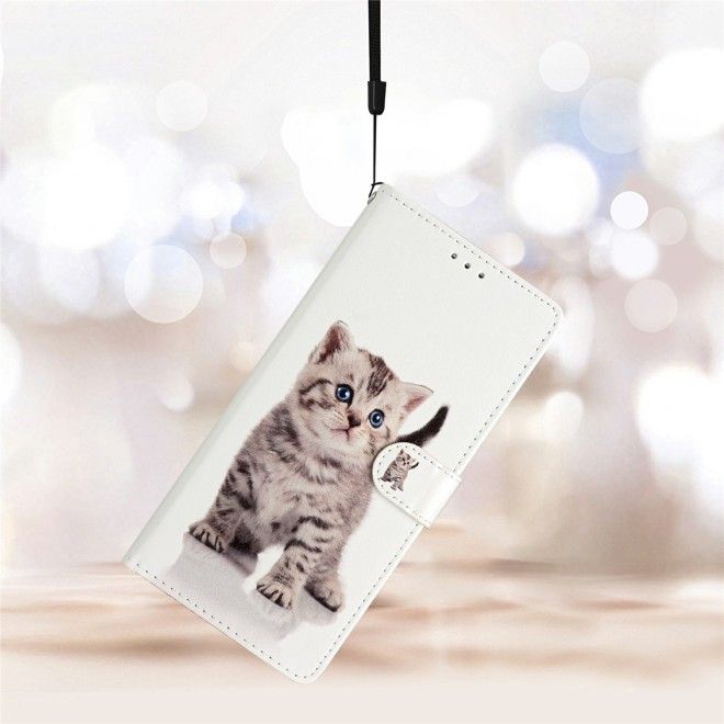 Samsung Galaxy A57 Handy Hülle - Leder Bookcover Image Series - süsse Katze