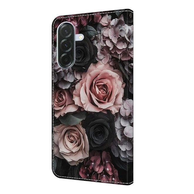 Samsung Galaxy A37 Phone Case - Leather Bookcover Image Series - Roses