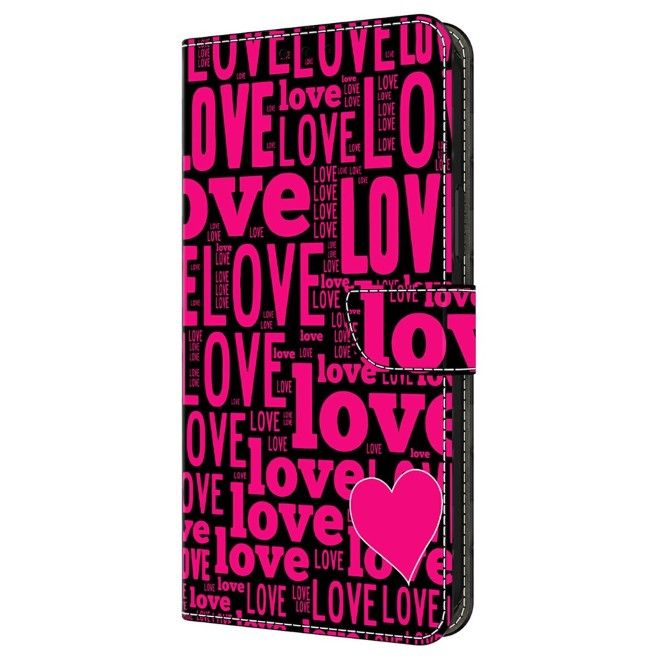 Samsung Galaxy A37 Phone Case - Leather Book Cover Image Series - Love