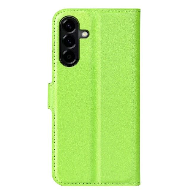 Amorus - Samsung Galaxy A57 Hülle - Leder Bookcover mit Litchitextur - grün