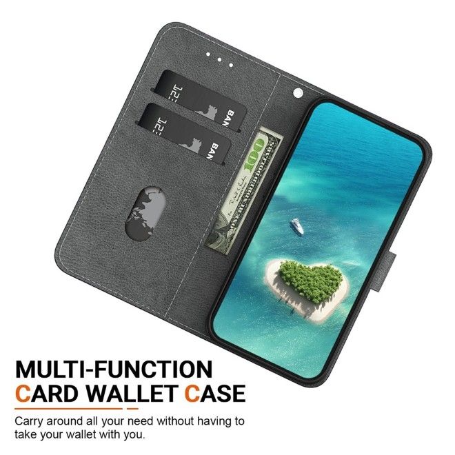 Samsung Galaxy A57 Phone Case - Leather Bookcover Image Series - Lion