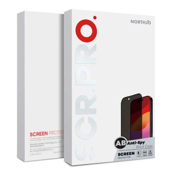 Northjo - Samsung Galaxy A57 Privacy Screen Protector - Made of Tempered Glass - with Privacy Filter - A++ Series - Transparent