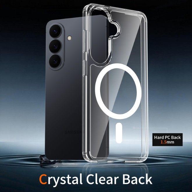 Samsung Galaxy S26 Case (PC / TPU Case) - Polycarbonate Back + TPU Edges - MagPureProtect Series - Transparent