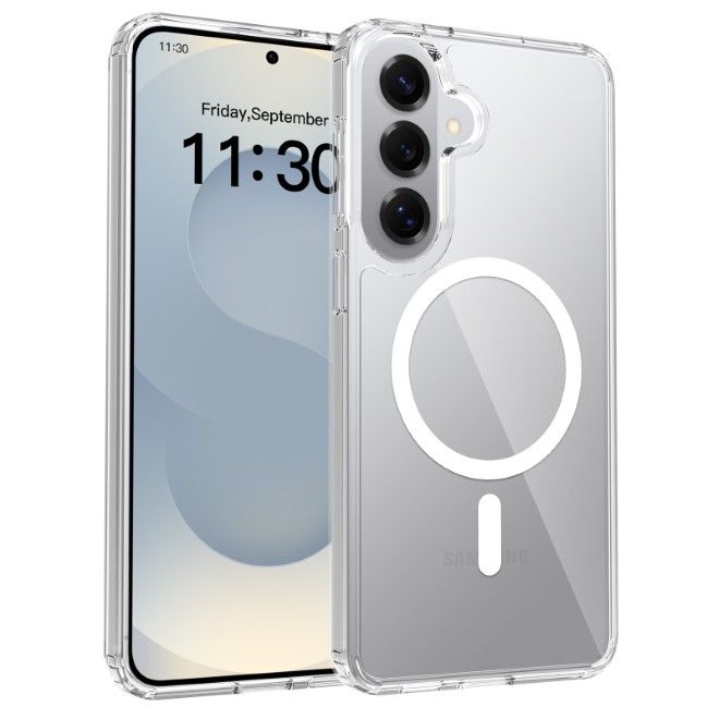 Samsung Galaxy S26+ Case (PC / TPU Case) - Polycarbonate Back + TPU Edges - MagPureProtect Series - Transparent