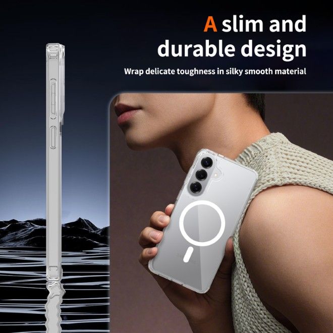 Samsung Galaxy S26+ Case (PC / TPU Case) - Polycarbonate Back + TPU Edges - MagPureProtect Series - Transparent
