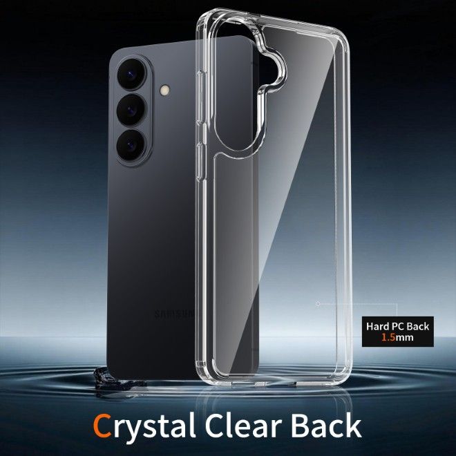 Samsung Galaxy S26 Case (PC / TPU Case) - Polycarbonate Back + TPU Edges - PureProtect Series - transparent
