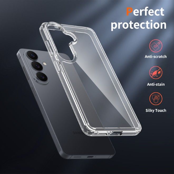 Samsung Galaxy S26 Case (PC / TPU Case) - Polycarbonate Back + TPU Edges - PureProtect Series - transparent