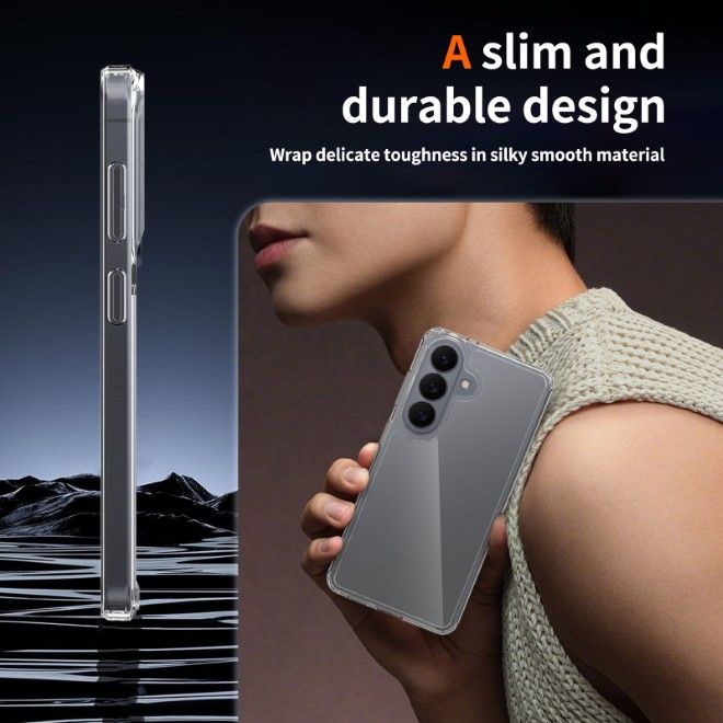 Samsung Galaxy S26 Case (PC / TPU Case) - Polycarbonate Back + TPU Edges - PureProtect Series - transparent
