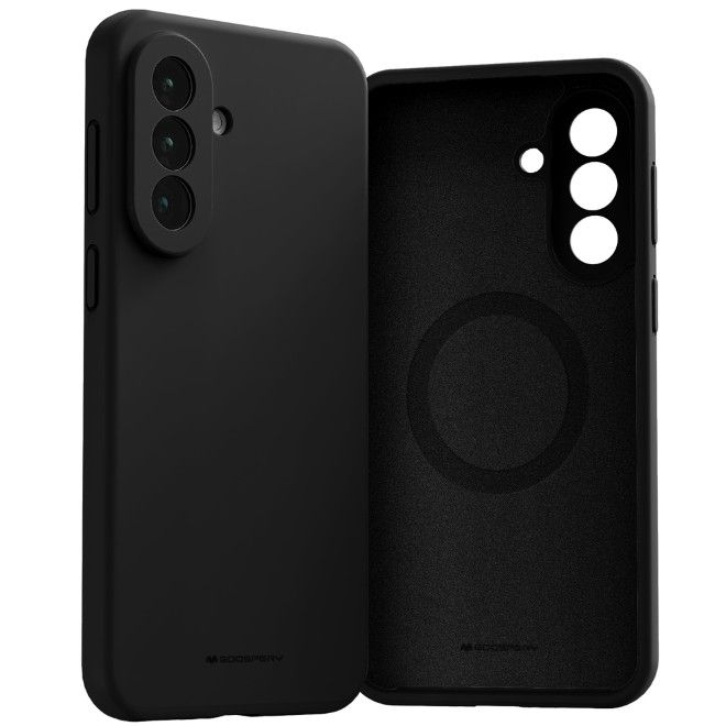 Goospery - Samsung Galaxy A37 Hülle - Pure MagSafe Silicone Case Series - schwarz