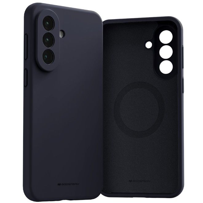 Goospery - Samsung Galaxy A37 Hülle - Pure MagSafe Silicone Case Series - navy