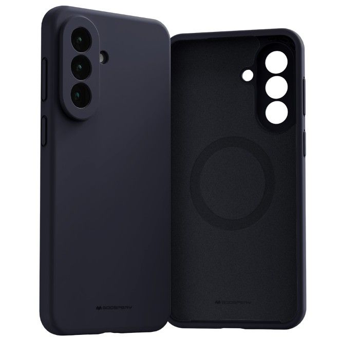 Goospery - Samsung Galaxy A57 Hülle - Pure MagSafe Silicone Case Series - navy