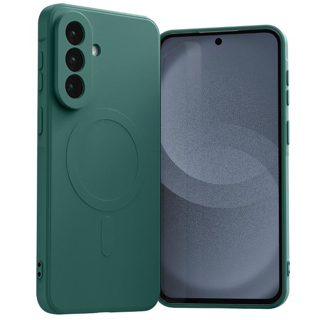 Goospery - Samsung Galaxy A37 Hülle - Semi Silicone MagSafe Case Series - grün