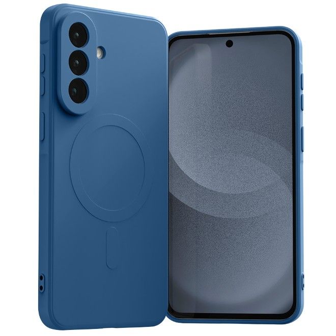 Goospery - Samsung Galaxy A37 Hülle - Semi Silicone MagSafe Case Series - blau