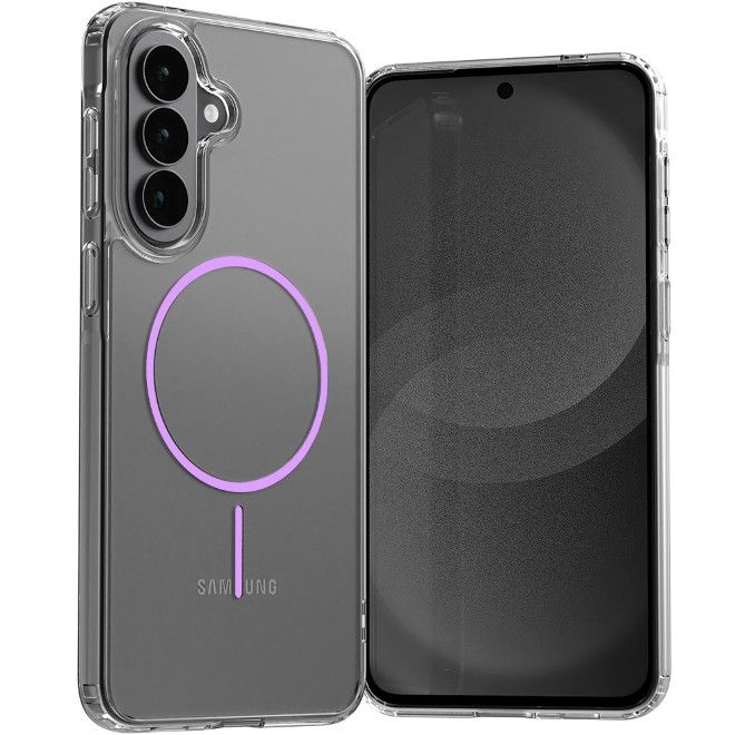 Goospery - Samsung Galaxy A57 Handyhülle - MagSafe Design Jel Hard Case Series - lavendel