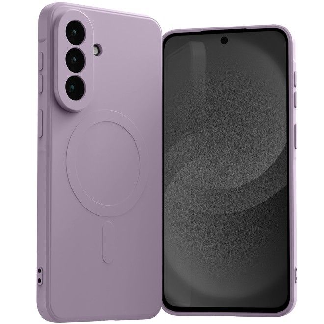 Goospery - Samsung Galaxy A57 Hülle - Semi Silicone MagSafe Case Series - lavendel