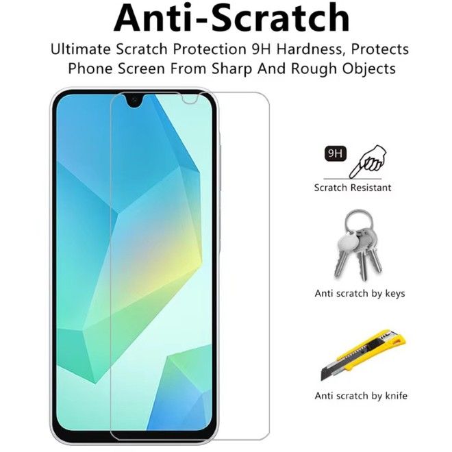 Samsung Galaxy A37 Schutzglas Displayschutz - 9H Panzer Glas, 0.3mm - transparent