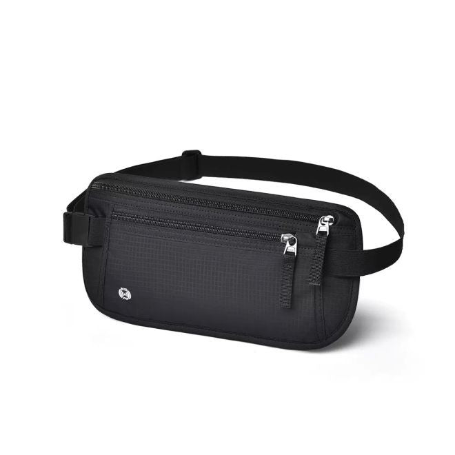 Bon Voyage – Bauchtasche RFID wasserabweisend Oxford Nylon - Secure Travel Series - schwarz