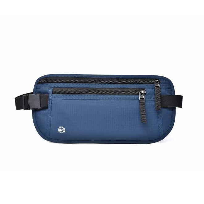 Bon Voyage – Bauchtasche RFID wasserabweisend Oxford Nylon - Secure Travel Series - marineblau