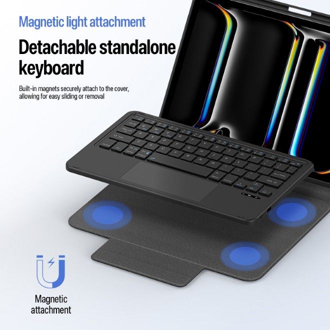 Dux Ducis - iPad Pro 11 (2025/2024) Tastatur Hülle - Keyboard Case - YK Series - schwarz