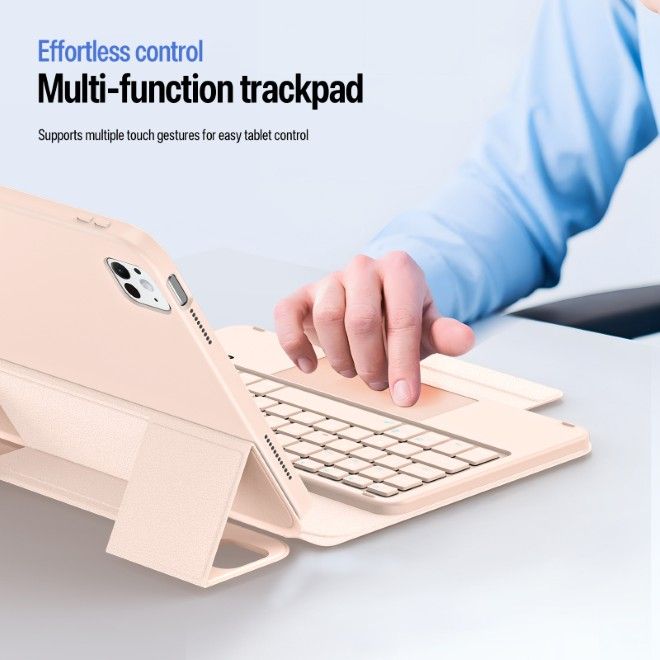 Dux Ducis - iPad Pro 11 (2025/2024) Tastatur Hülle - Keyboard Case - YK Series - pink