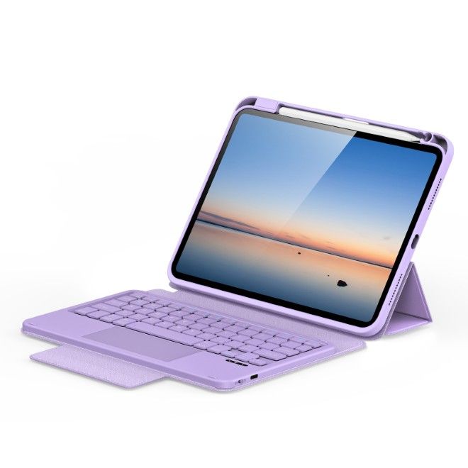 Dux Ducis - iPad Pro 11 (2025/2024) Tastatur Hülle - Keyboard Case - YK Series - purpur