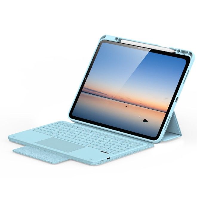 Dux Ducis - iPad Pro 13 (2025/2024) Tastatur Hülle - Keyboard Case - YK Series - blau