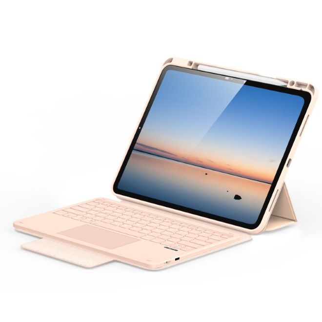 Dux Ducis - iPad Pro 13 (2025/2024) Tastatur Hülle - Keyboard Case - YK Series - pink