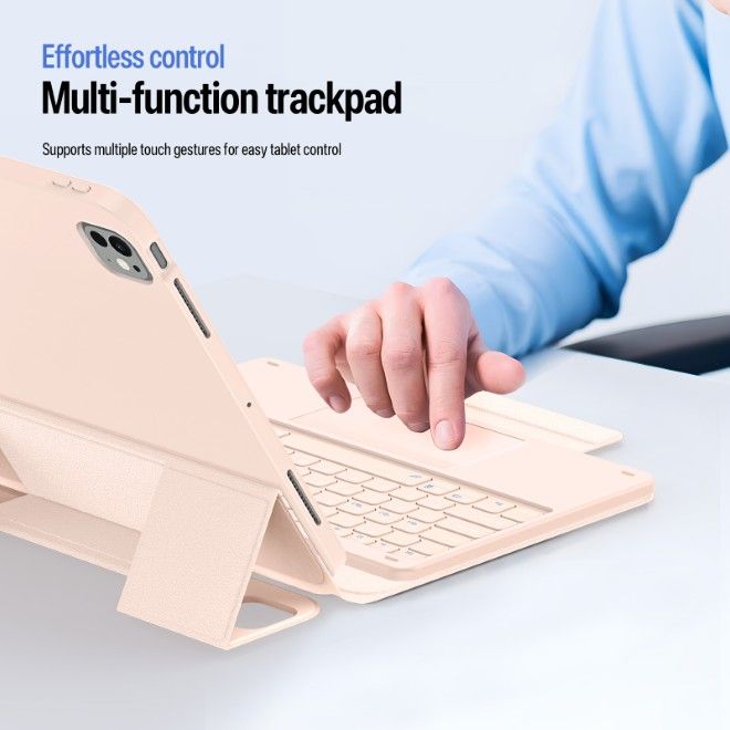 Dux Ducis - iPad Pro 13 (2025/2024) Tastatur Hülle - Keyboard Case - YK Series - pink
