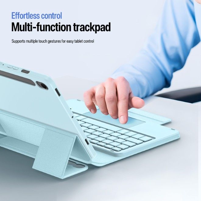 Dux Ducis - Samsung Galaxy Tab S10 Lite / S10 FE / S9 FE / S9 Tastatur Hülle - Keyboard Case - YK Series - blau