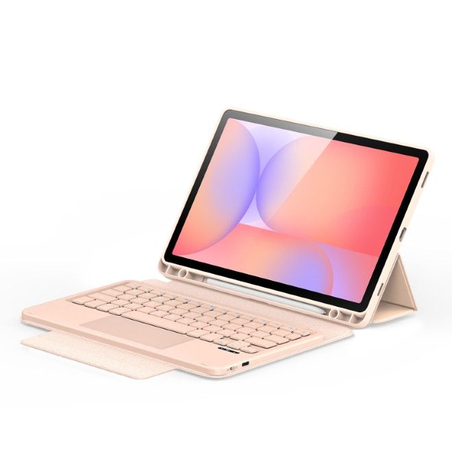 Dux Ducis - Samsung Galaxy Tab S10 Lite / S10 FE / S9 FE / S9 Tastatur Hülle - Keyboard Case - YK Series - pink