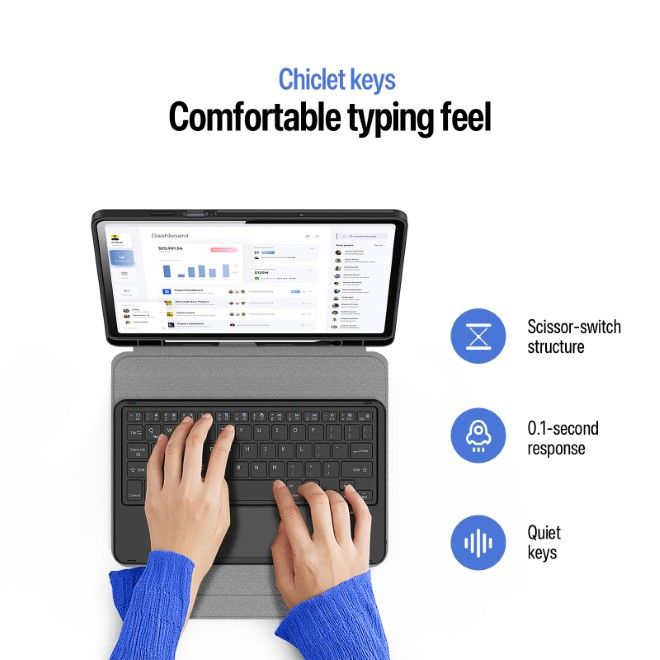 Dux Ducis - Samsung Galaxy Tab S11 Tastatur Hülle - Keyboard Case - YK Series - schwarz