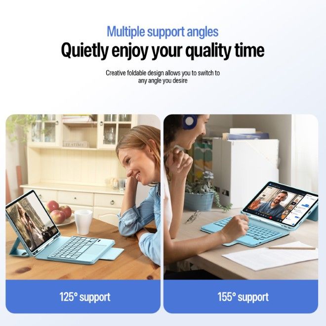 Dux Ducis - Samsung Galaxy Tab S11 Tastatur Hülle - Keyboard Case - YK Series - blau
