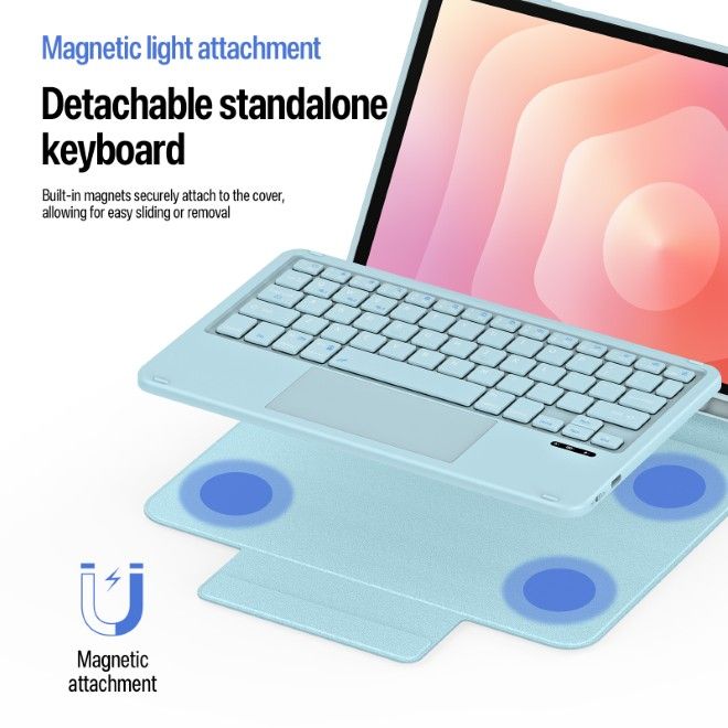 Dux Ducis - Samsung Galaxy Tab S11 Tastatur Hülle - Keyboard Case - YK Series - blau