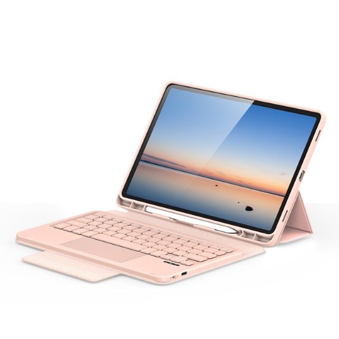 Dux Ducis - Samsung Galaxy Tab S11 Tastatur Hülle - Keyboard Case - YK Series - pink