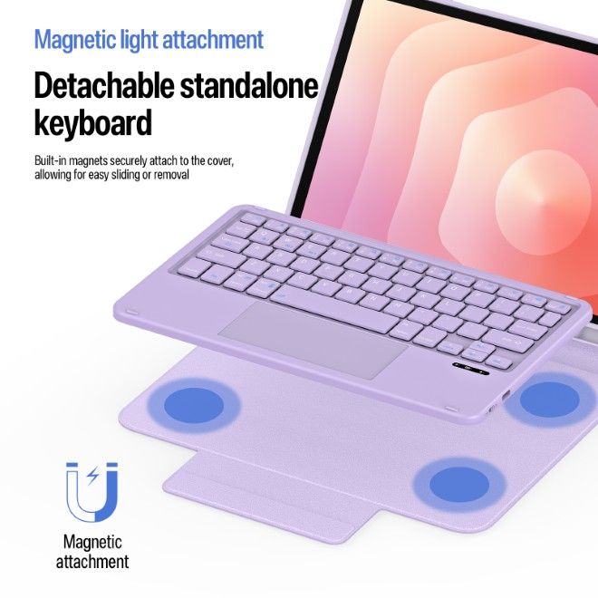 Dux Ducis - Samsung Galaxy Tab S11 Tastatur Hülle - Keyboard Case - YK Series - purpur