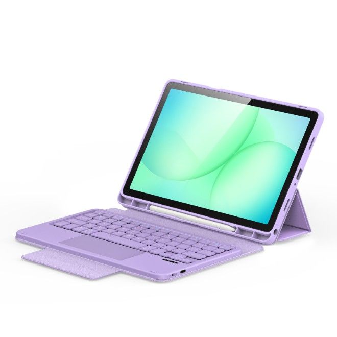 Dux Ducis - Samsung Galaxy Tab A11+ / A9+ Tastatur Hülle - Keyboard Case - YK Series - purpur