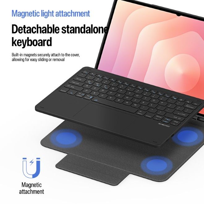 Dux Ducis - Samsung Galaxy Tab S11 Ultra Tastatur Hülle - Keyboard Case - YK Series - schwarz