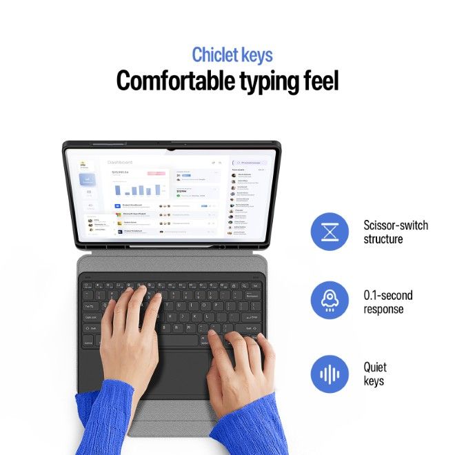 Dux Ducis - Samsung Galaxy Tab S11 Ultra Tastatur Hülle - Keyboard Case - YK Series - schwarz