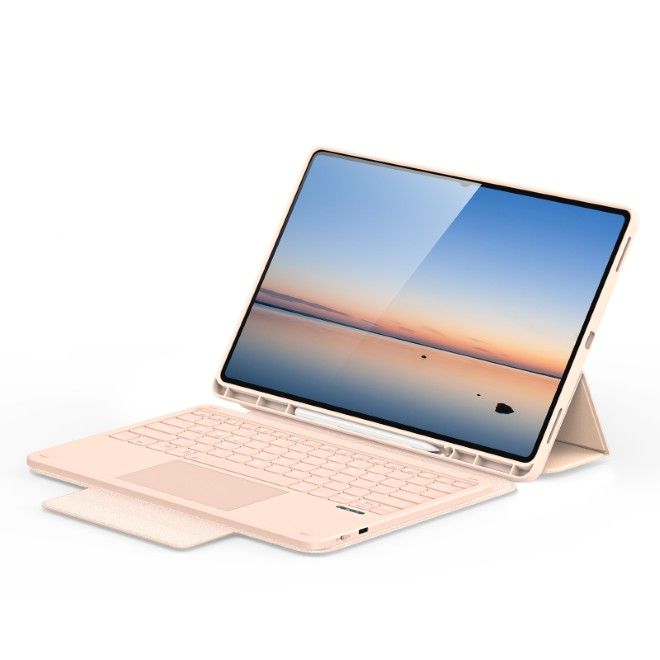 Dux Ducis - Samsung Galaxy Tab S11 Ultra Tastatur Hülle - Keyboard Case - YK Series - pink